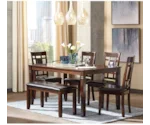Signature Design by Ashley Bennox 6-Piece Dining Room Table Set