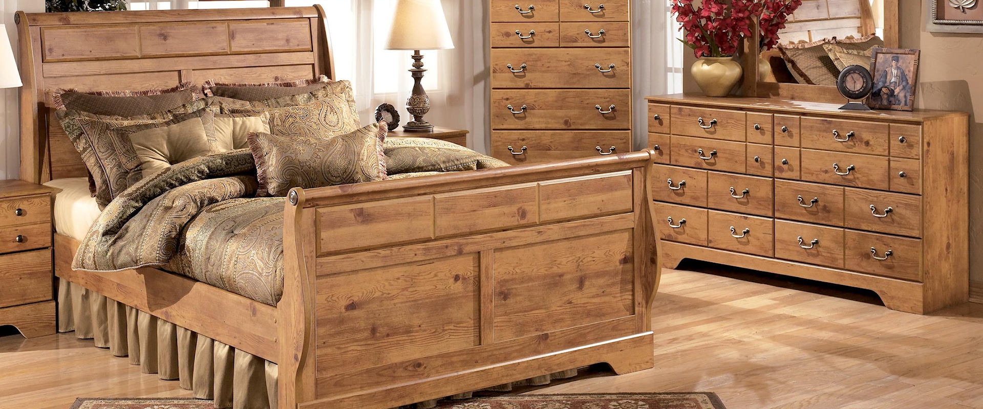 4 Piece King Sleigh Bedroom Group