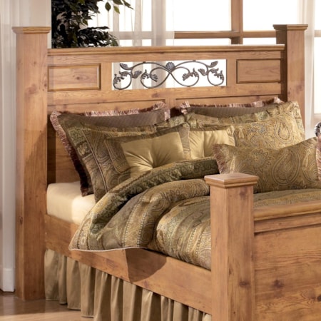 Queen Poster Headboard Panel w/ Poster Posts