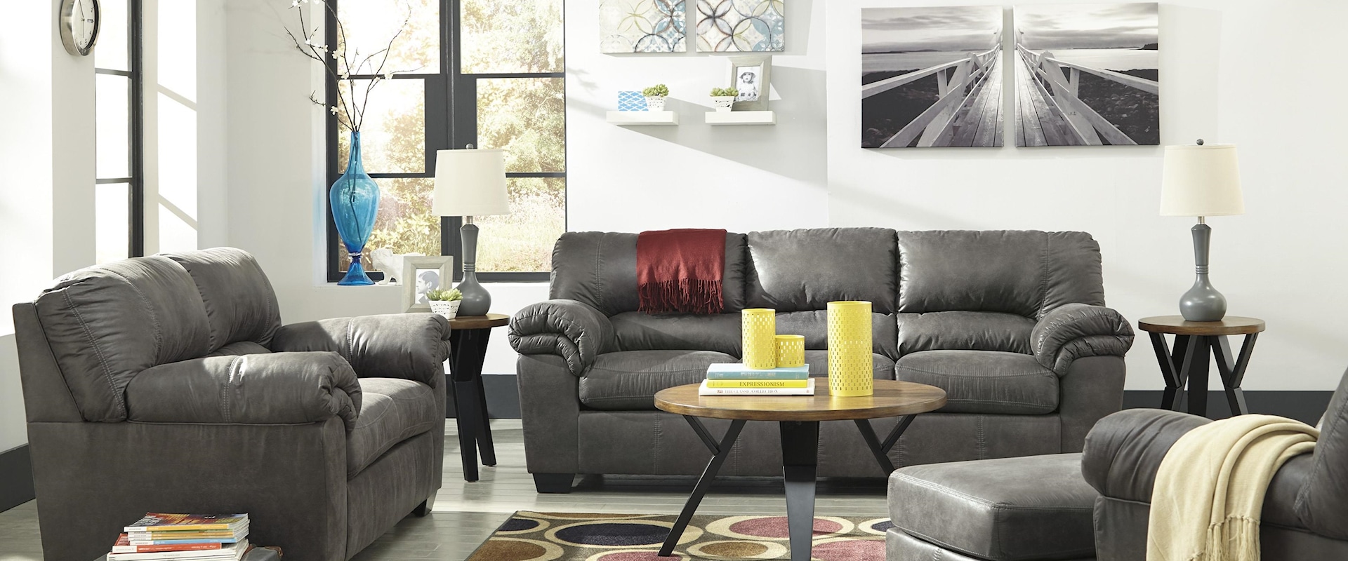 Sofa, Loveaseat, Chair and Ottoman Set