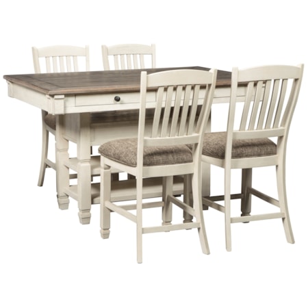 5 Piece Counter Table and Stool Set