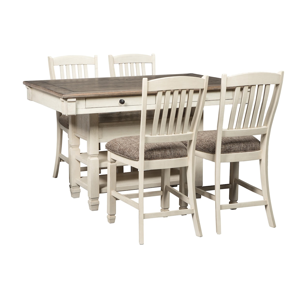 Signature Design by Ashley Bolanburg 5-Piece Counter Height Table Set