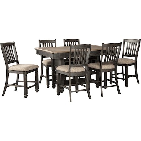 7 Piece Counter Table and Stool Set