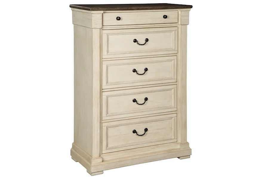 Bolanburg Five Drawer Chest by Signature Design by Ashley at VanDrie Home Furnishings