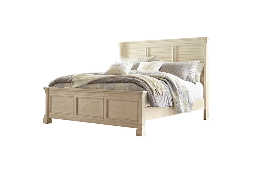 Bolanburg Queen Louvered Headboard Panel Bed by Signature Design by Ashley at VanDrie Home Furnishings