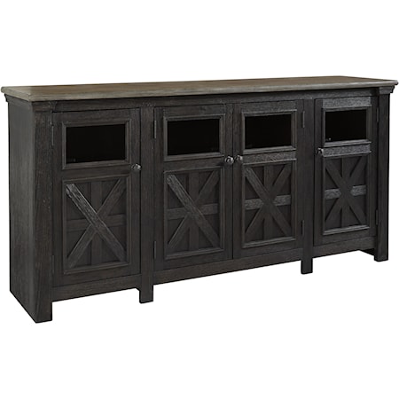 Two-Tone Finish Extra Large TV Stand
