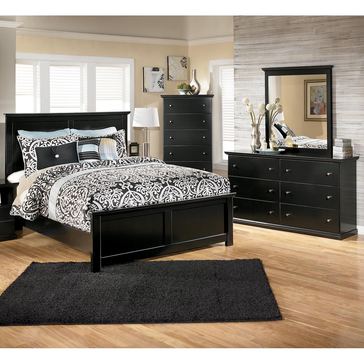 Signature Design by Ashley Bostwick Shoals-Maribel 4 Piece Queen Bedroom Group