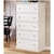 Signature Design by Ashley Bostwick Shoals-Maribel Casual Cottage 5 Drawer Chest with Pewter Color Accents
