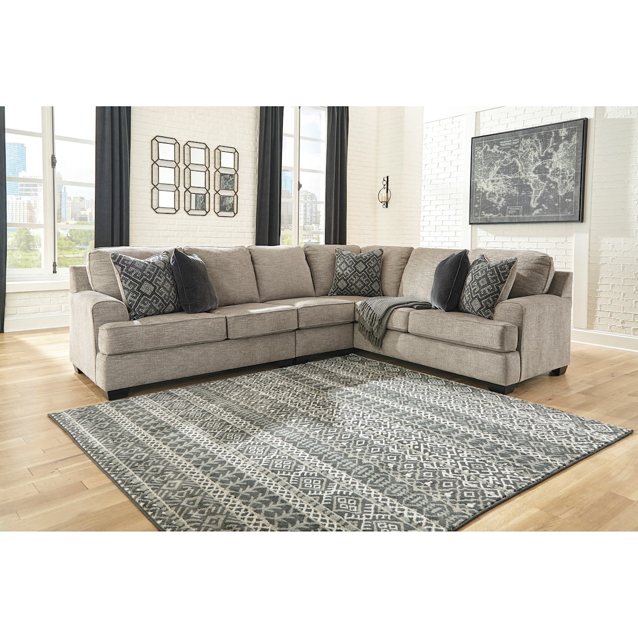 Ashley Furniture Signature Design Bovarian 3-Piece Sectional