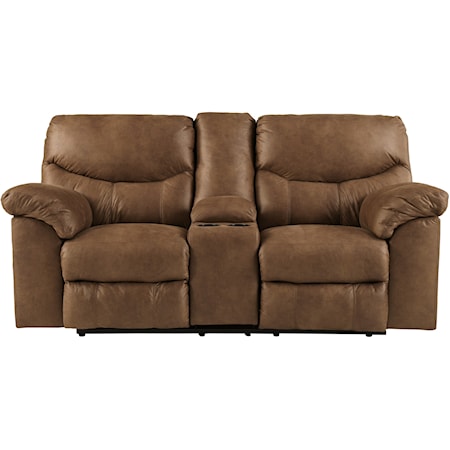 Double Reclining Loveseat with Console