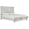 StyleLine Brashland Calfornia King Bed with Footboard Bench