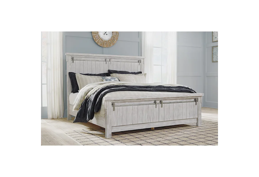Brashland King Panel Bed by Signature Design by Ashley at VanDrie Home Furnishings