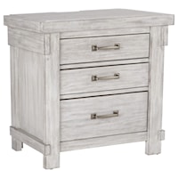 Relaxed Vintage 3-Drawer Nightstand