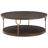 Round Coffee Table with Casters