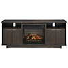 Signature Design by Ashley Brazburn 66" TV Stand with Fireplace Insert