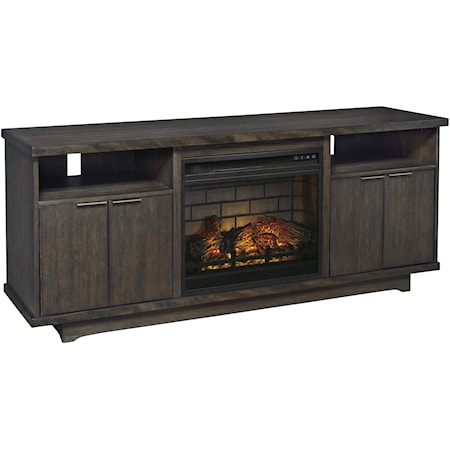 66" TV Stand with Fireplace Insert