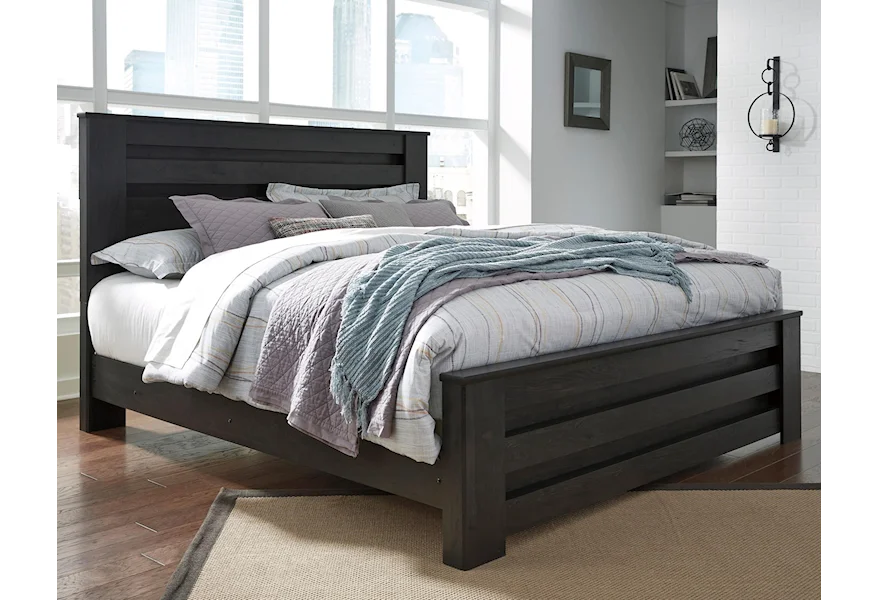 Brinxton King Panel Bed by Signature Design by Ashley at VanDrie Home Furnishings