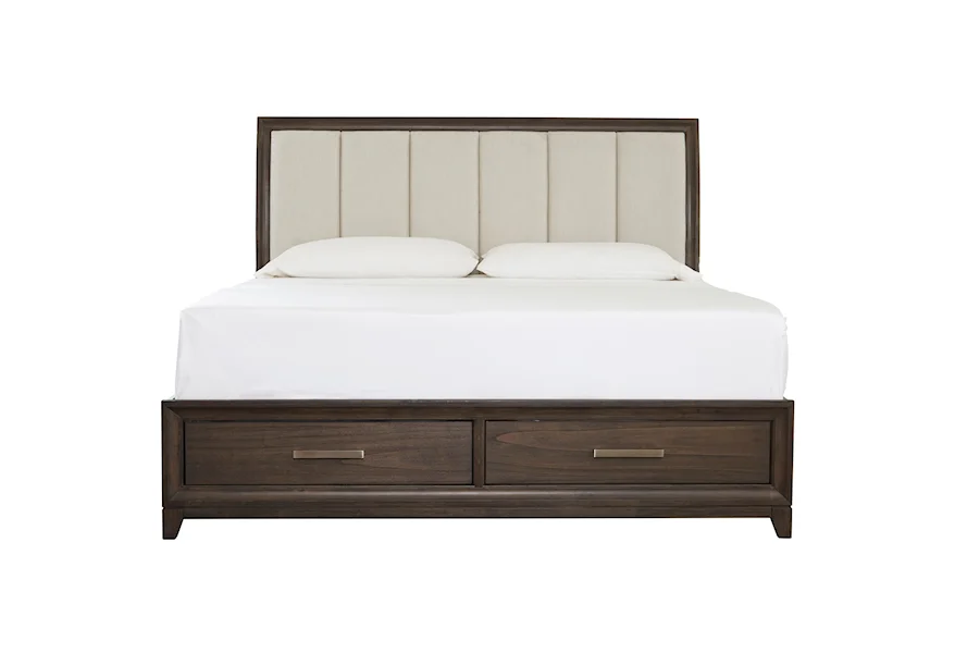 Brueban King Upholstered Bed by Signature Design by Ashley at Westrich Furniture & Appliances
