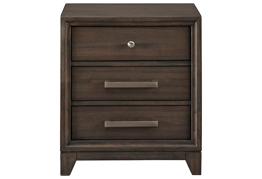 Brueban Three Drawer Nightstand by Signature Design by Ashley at Gill Brothers Furniture