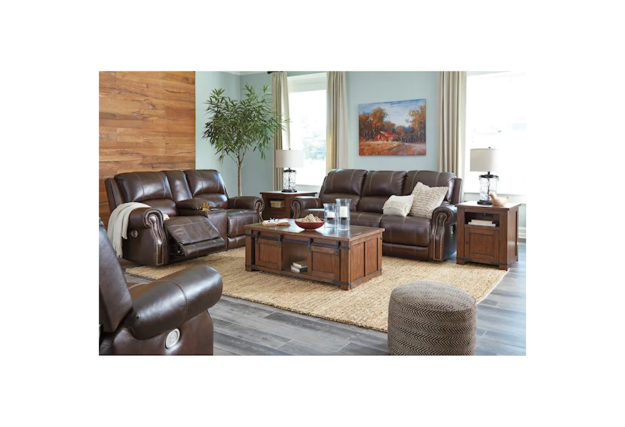 Buncrana Reclining Living Room Group by Signature Design by Ashley at VanDrie Home Furnishings