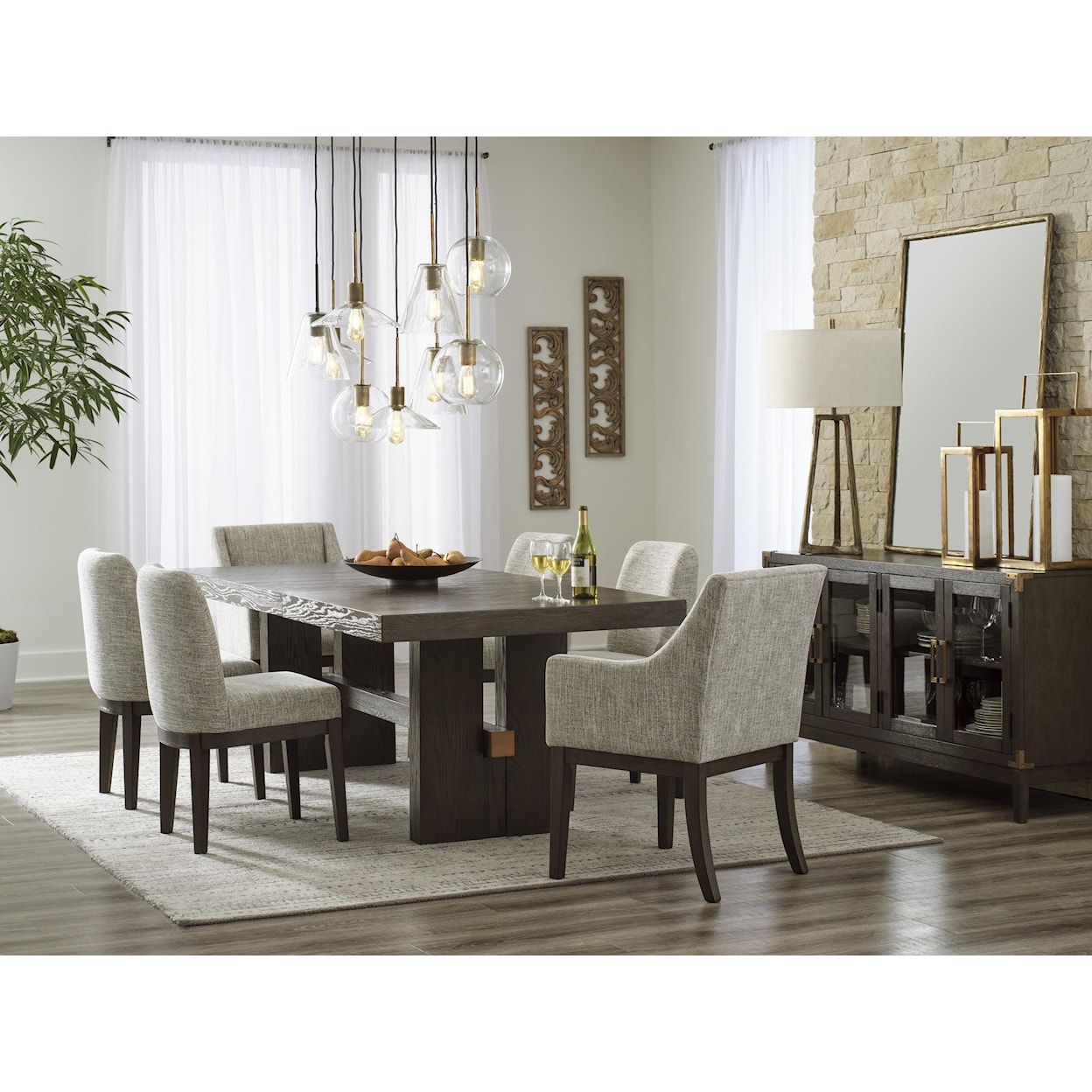 Signature Design by Ashley Burkaus 8PC Dining Room Group