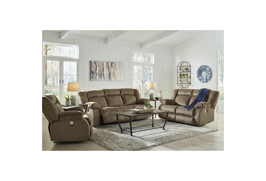Burkner Power Reclining Living Room Group by Signature Design by Ashley at Westrich Furniture & Appliances