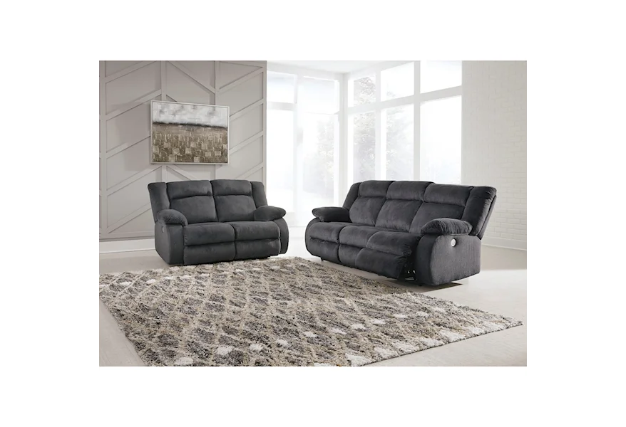 Burkner Power Reclining Living Room Group by Signature Design by Ashley at VanDrie Home Furnishings