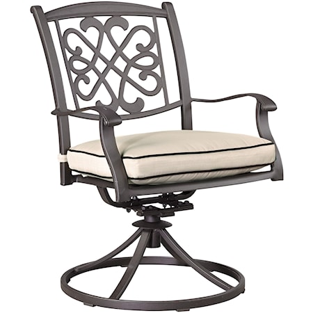 Outdoor Swivel Chair w/ Cushion