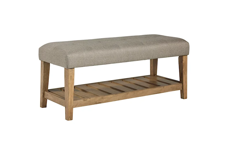 Cabellero Upholstered Accent Bench by Signature Design by Ashley at Royal Furniture