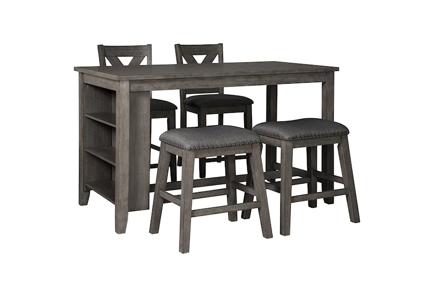 Caitbrook Five Piece Kitchen Island & Chair Set by Signature Design by Ashley at Furniture Fair - North Carolina