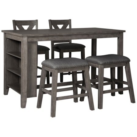 Five Piece Kitchen Island & Chair Set