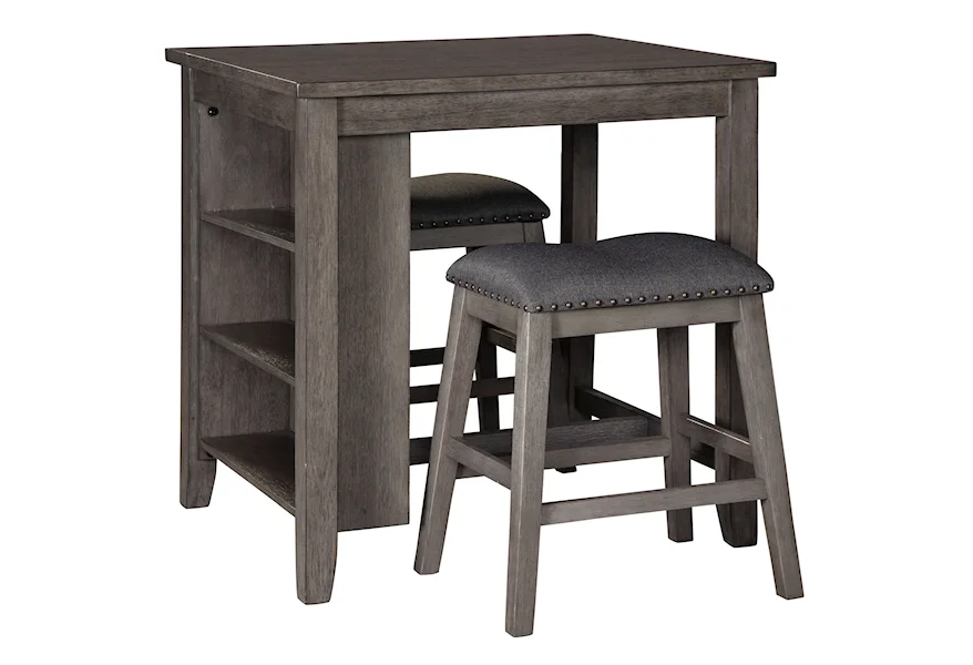 Caitbrook 3-Piece Rectangular Counter Table Set by Signature Design by Ashley at Furniture Fair - North Carolina