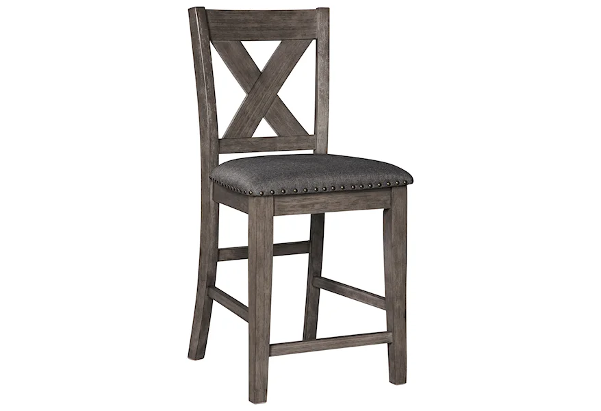 Caitbrook Upholstered Barstool by Signature Design by Ashley at Goods Furniture