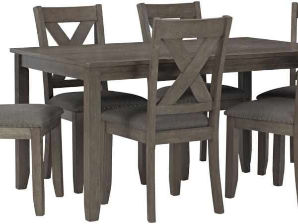 7-Piece Rectangular Dining Room Table Set