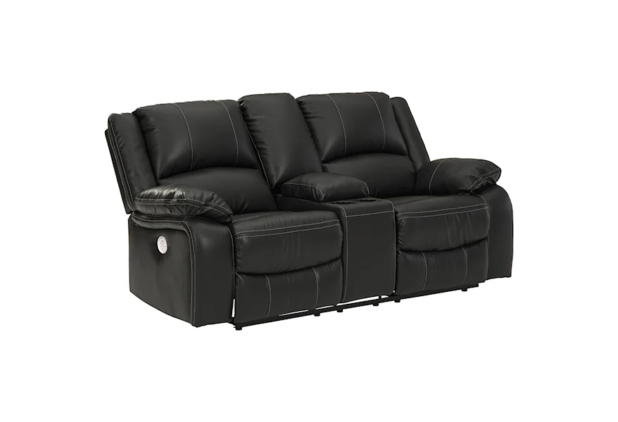 Calderwell Dbl Rec Pwr Loveseat w/ Console by Signature Design by Ashley Furniture at Sam's Appliance & Furniture