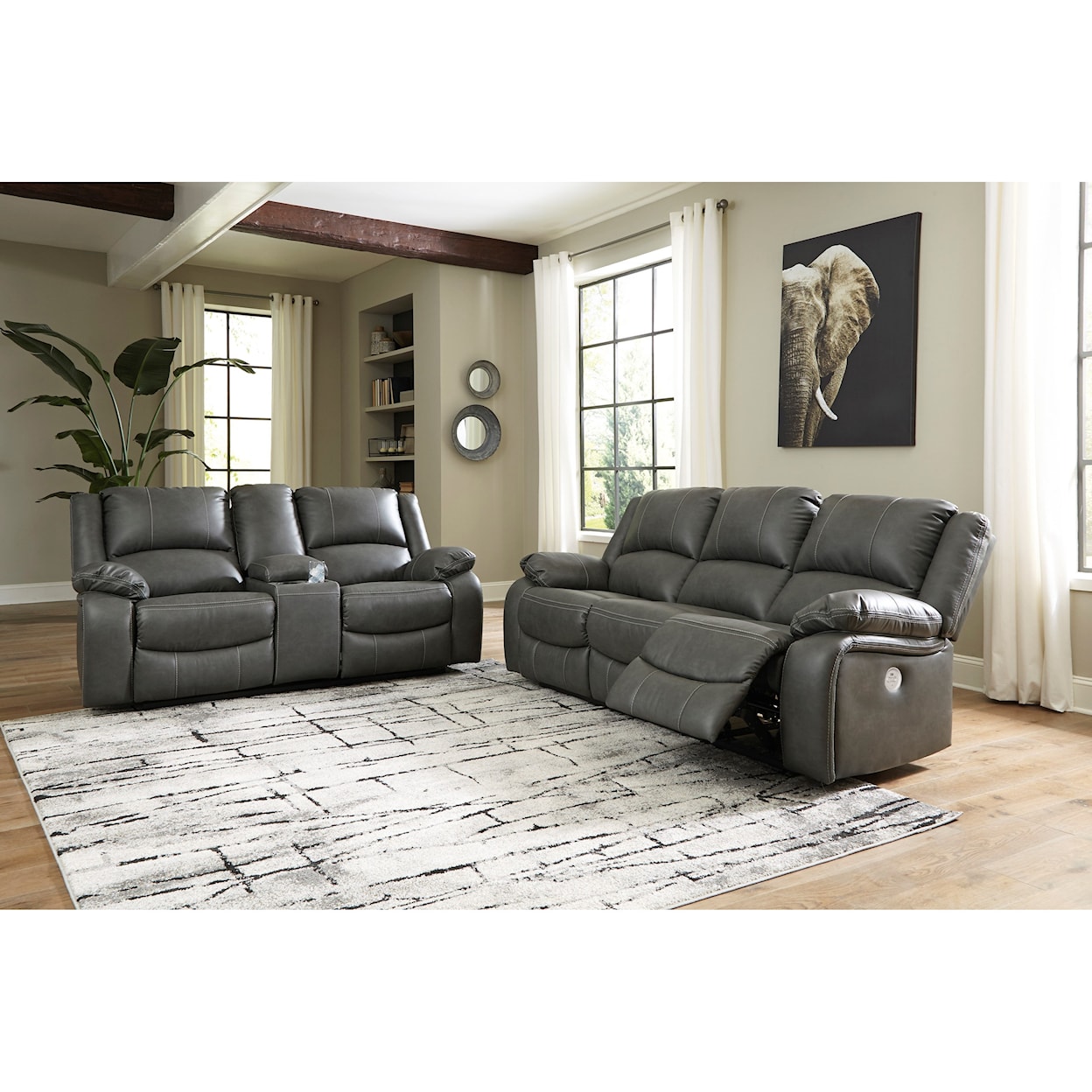 Signature Design by Ashley Calderwell Power Reclining Living Room Group