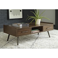 2 Piece Rectangular Coffee table and End Table Set