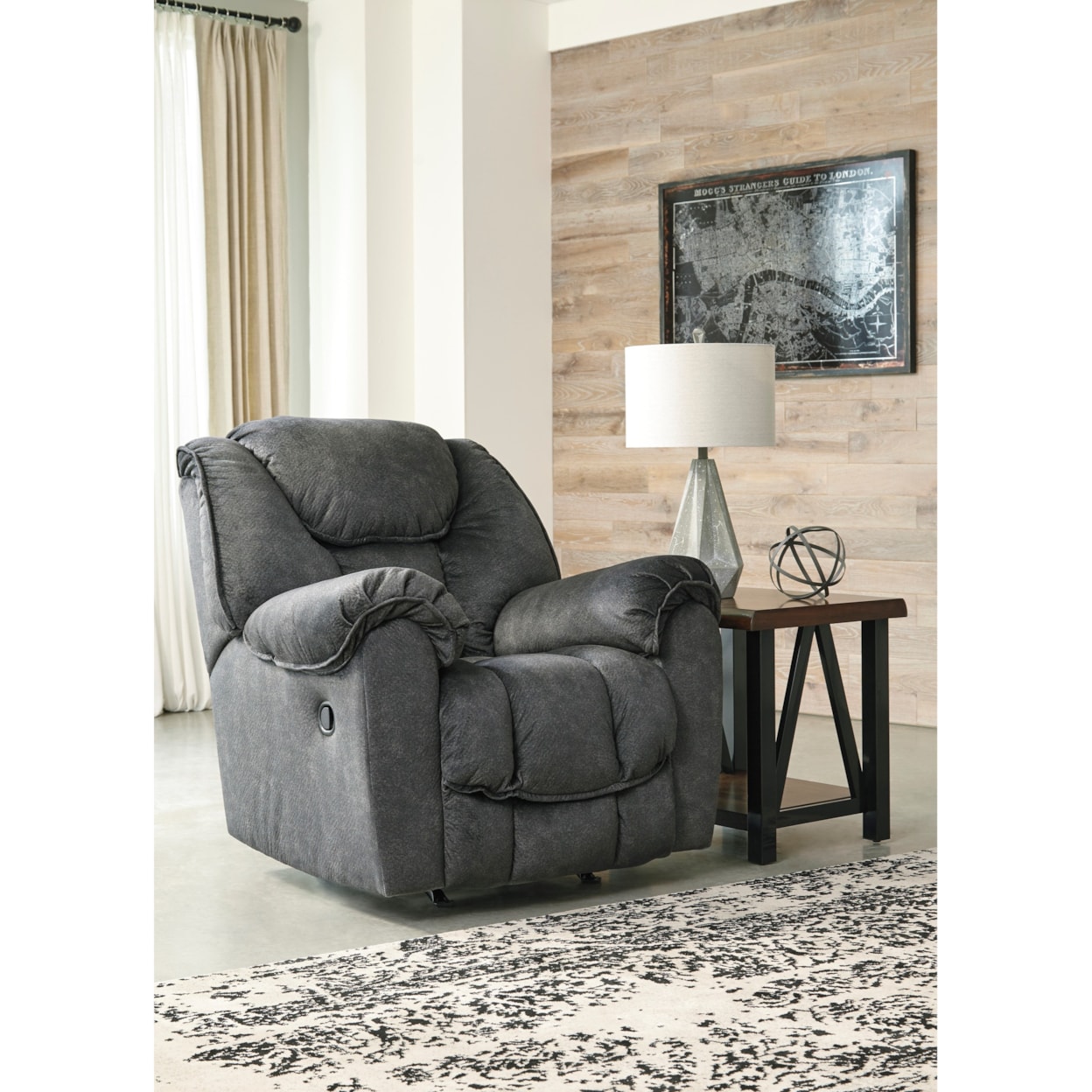 Signature Conrad Granite Rocker Recliner