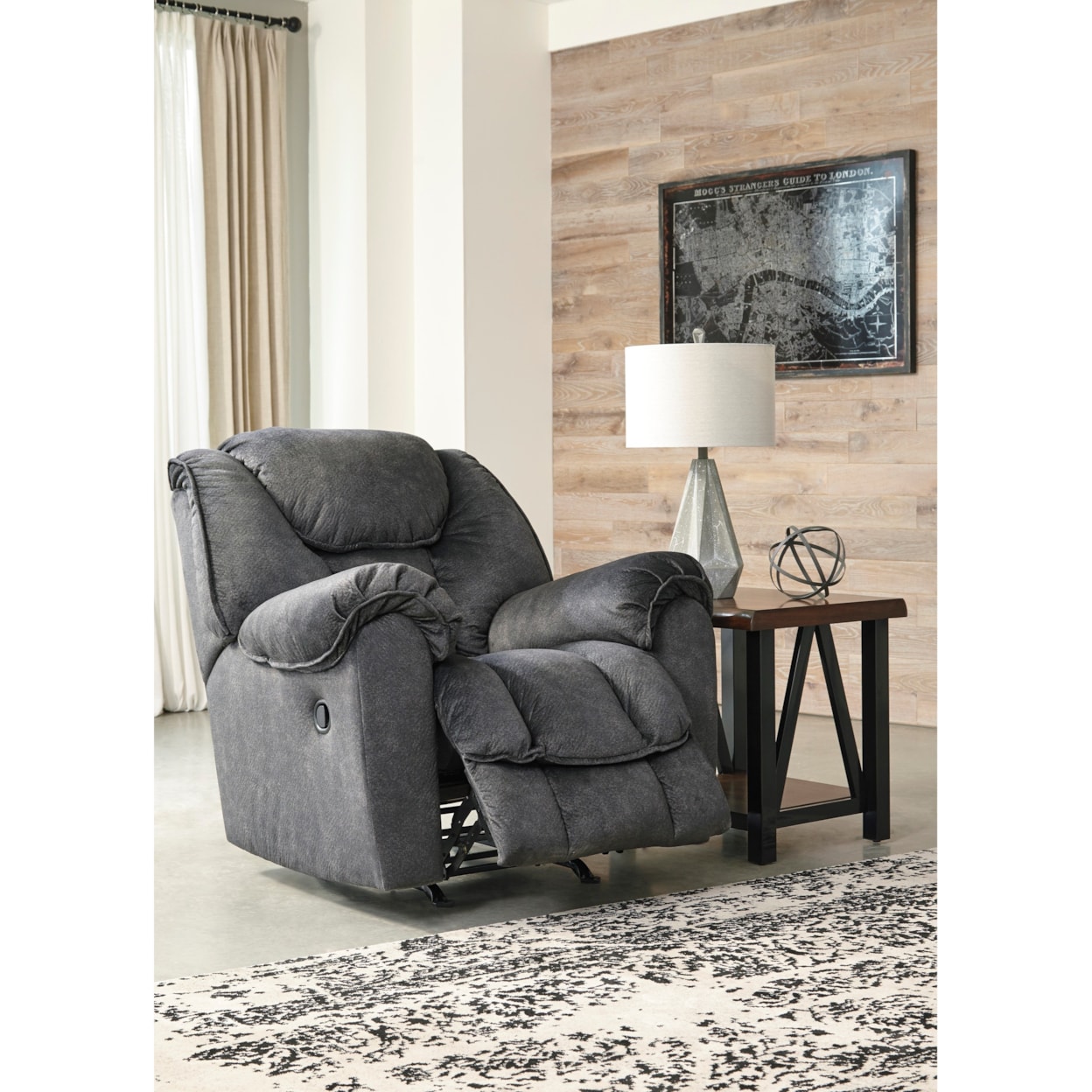 Signature Conrad Granite Rocker Recliner