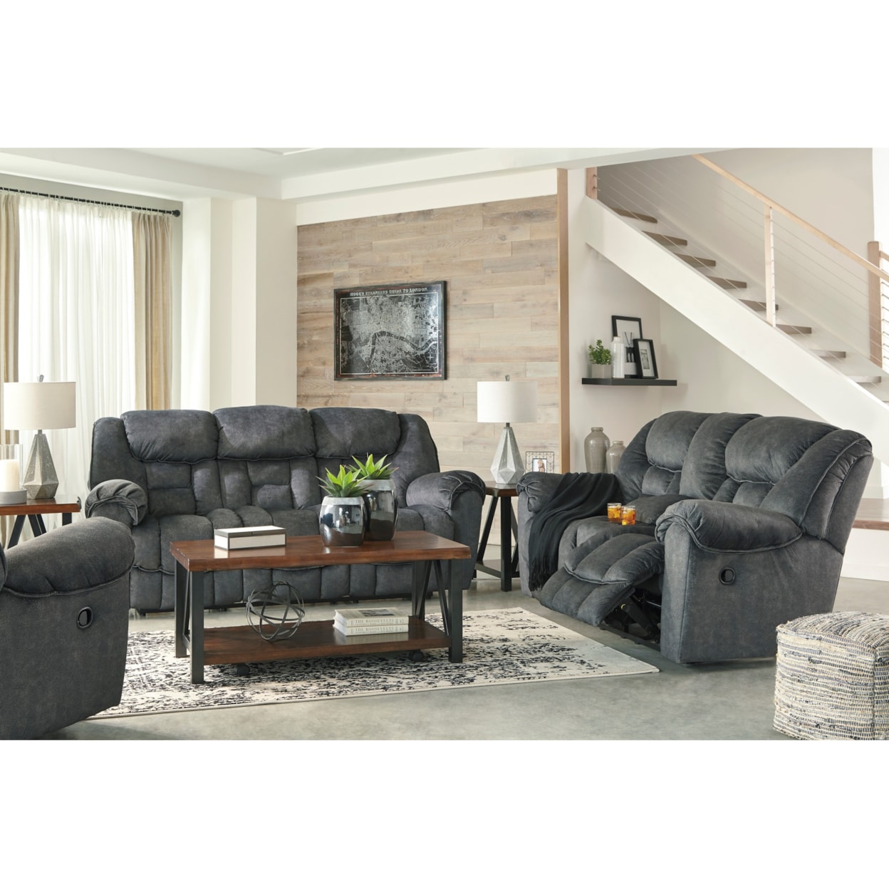 Signature Conrad Granite Rocker Recliner