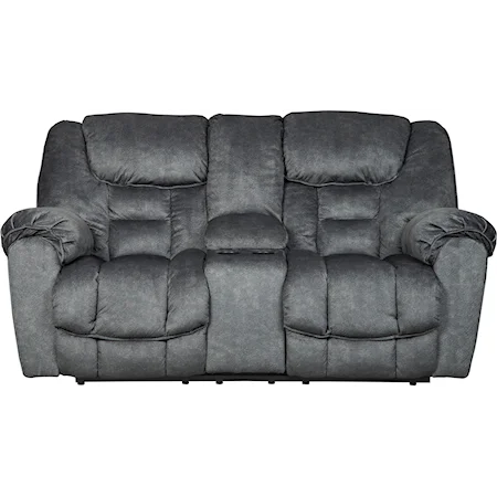 Double Reclining Loveseat w/ Console