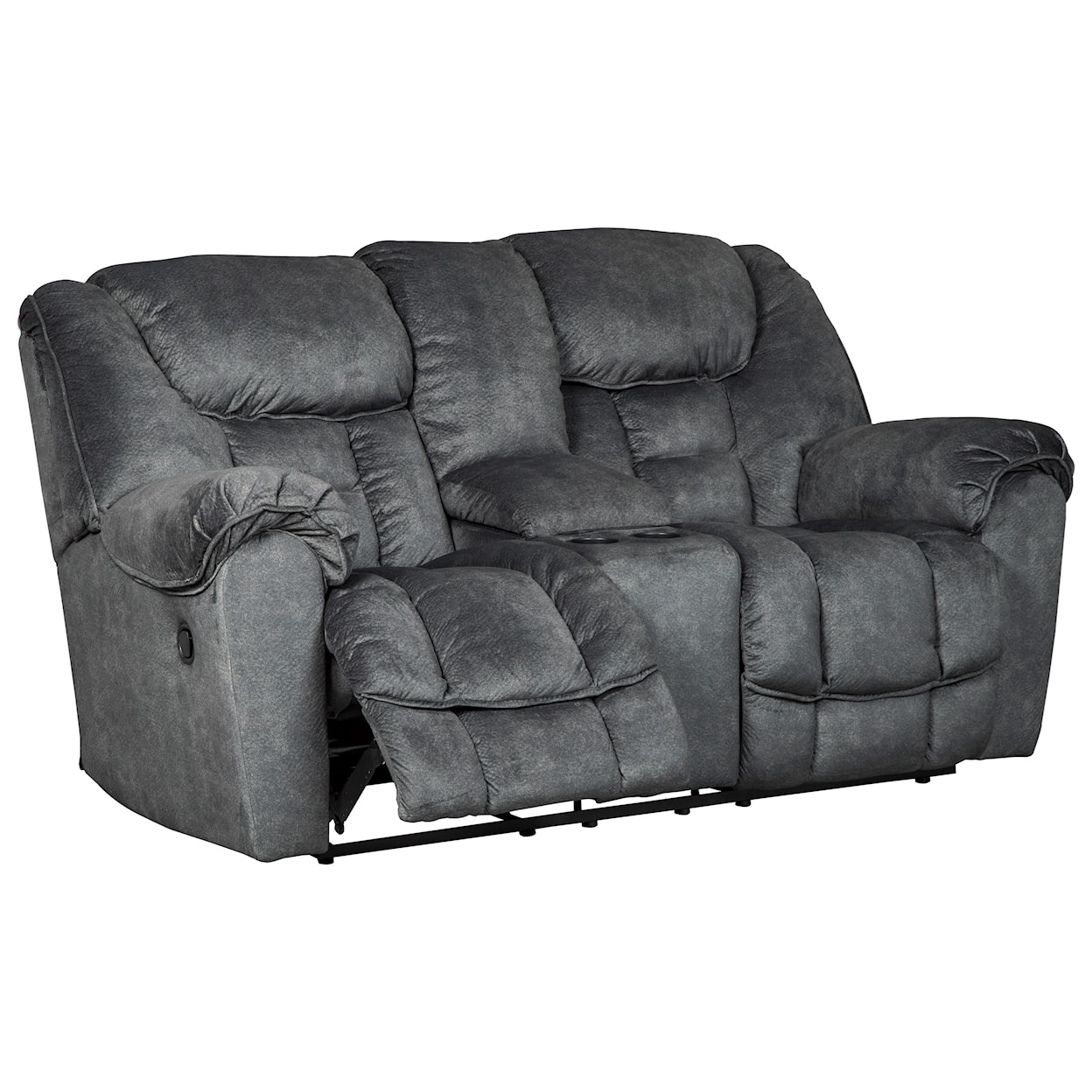 Signature Design by Ashley Capehorn Double Reclining Loveseat w/ Console