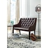Signature Design by Ashley Carondelet Settee/Accent Bench with Nailhead Trim