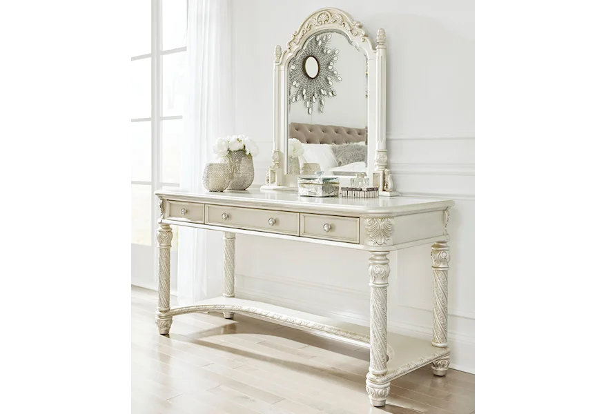 Cassimore Vanity & Mirror by Signature Design by Ashley at Lapeer Furniture & Mattress Center