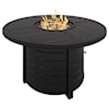 Signature Design by Ashley Castle Island Round Fire Pit Table