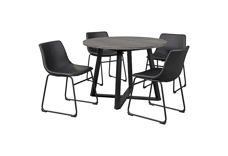 Centiar 5-Piece Round Dining Table Set by Signature Design by Ashley at Furniture Fair - North Carolina