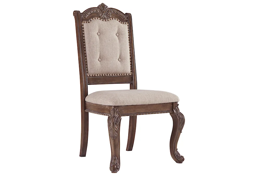 Charmond Dining Upholstered Side Chair by Signature Design by Ashley Furniture at Sam's Appliance & Furniture