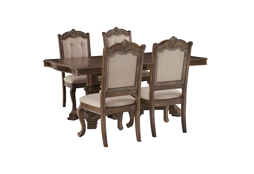 Charmond 5-Piece Rectangular Extension Table Set by Signature Design by Ashley at Sparks HomeStore