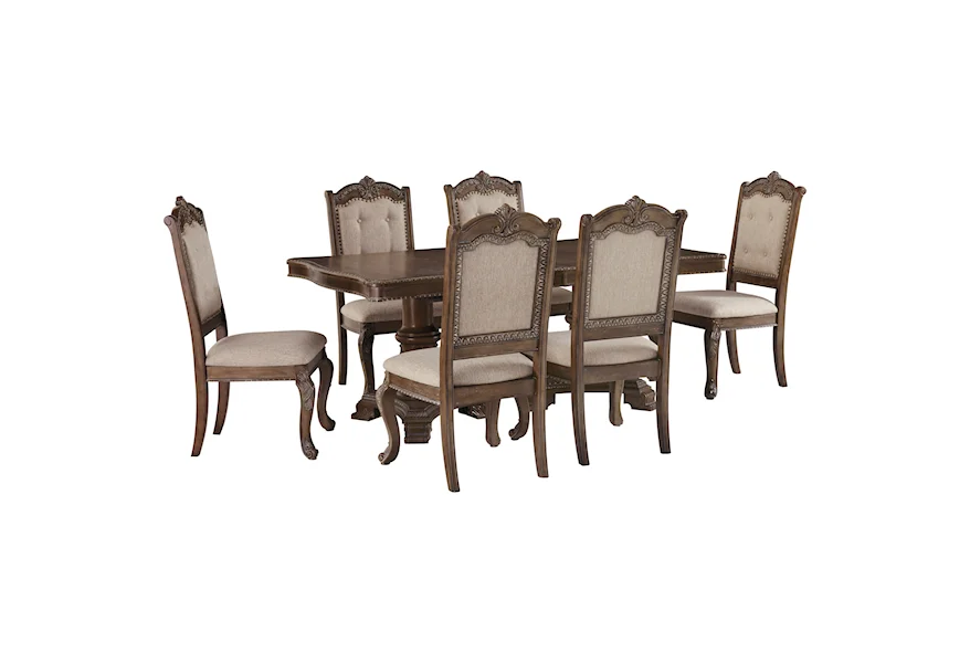 Charmond 7-Piece Rectangular Extension Table Set by Signature Design by Ashley Furniture at Sam's Appliance & Furniture