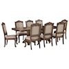 Signature Design by Ashley Charmond 9-Piece Rectangular Extension Table Set